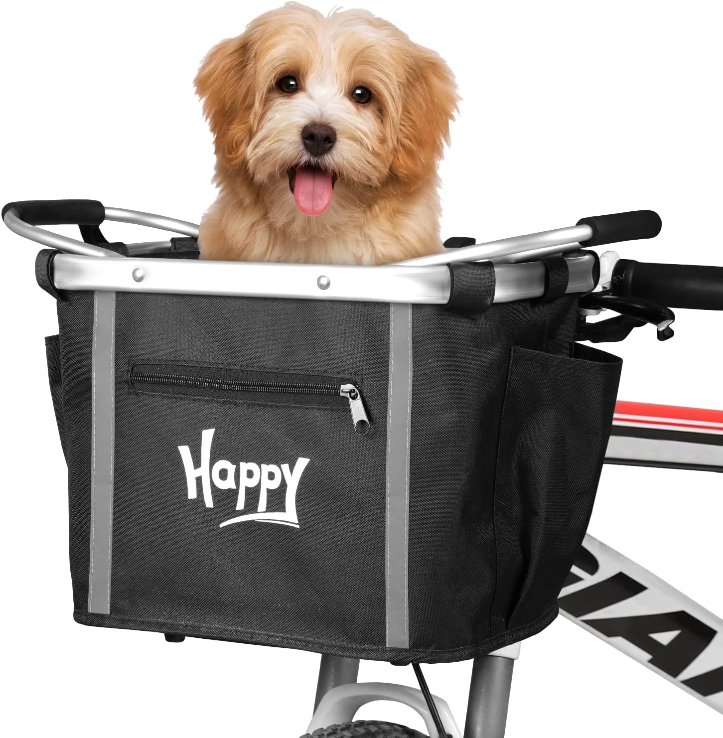 Dog bag outlet for bike