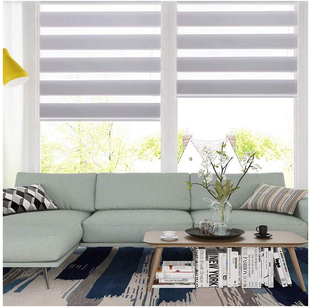 Horizontal Zebra Window Shade Blind 59 inch