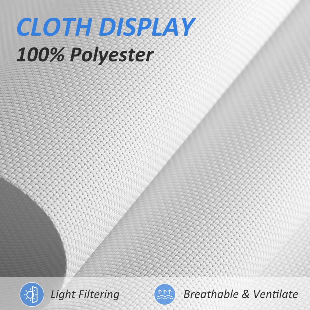 Cordless Solar Shades Window Shades for Home Light Filtering Shades