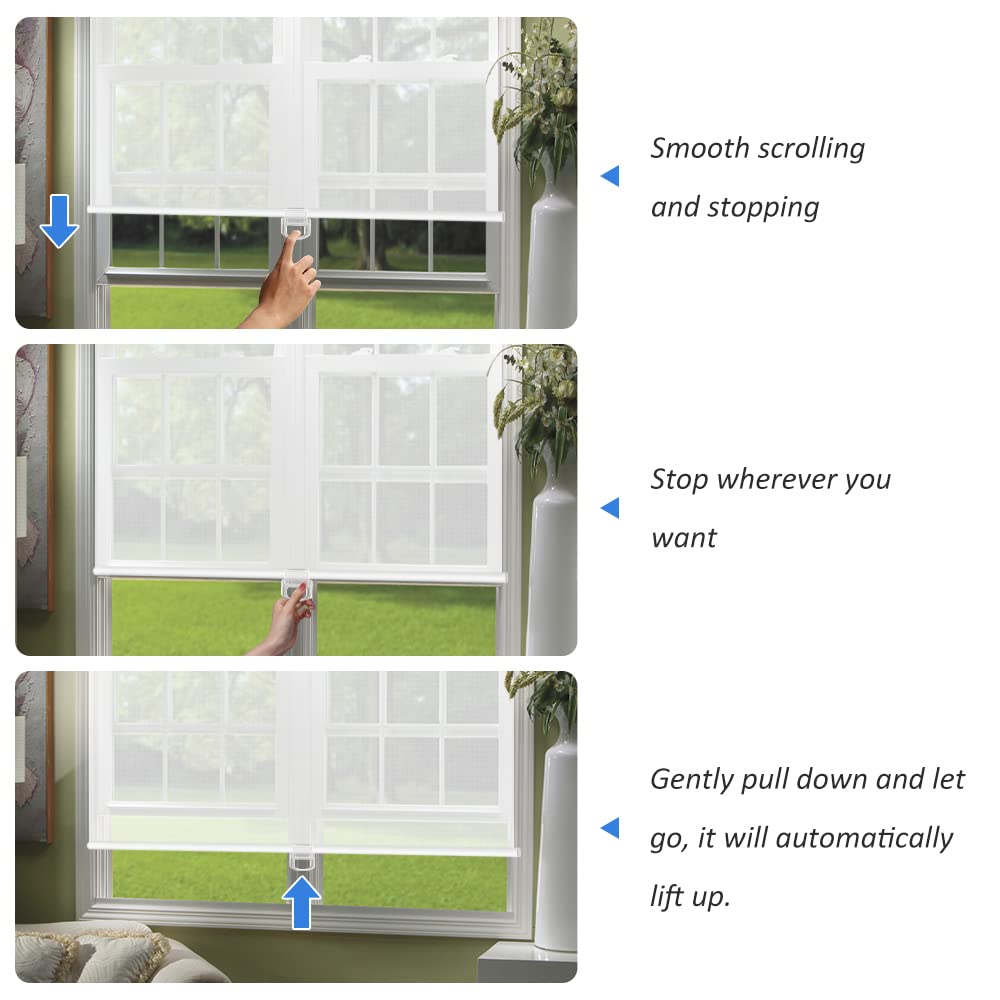 Cordless Solar Shades Window Shades for Home Light Filtering Shades