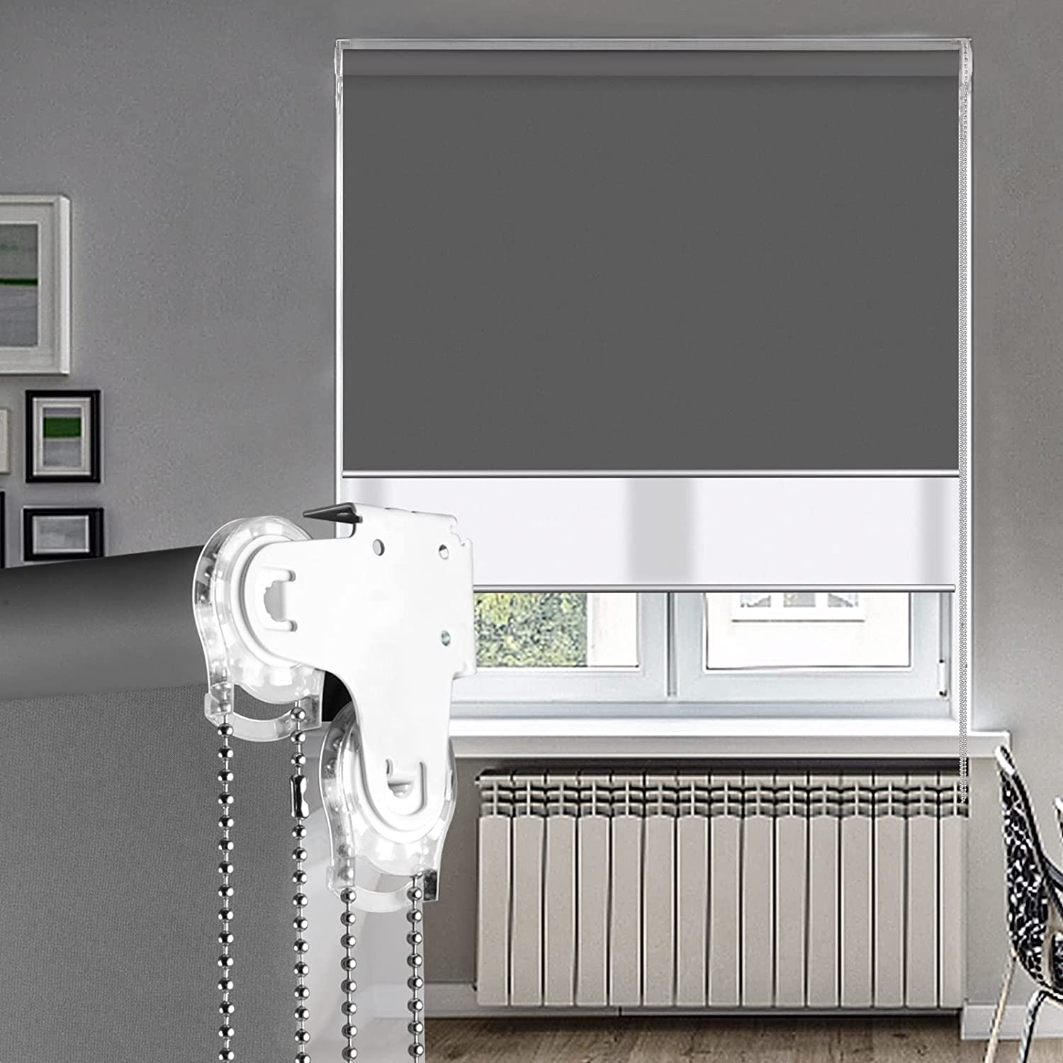 Dual Roller Shades Blind for Windows