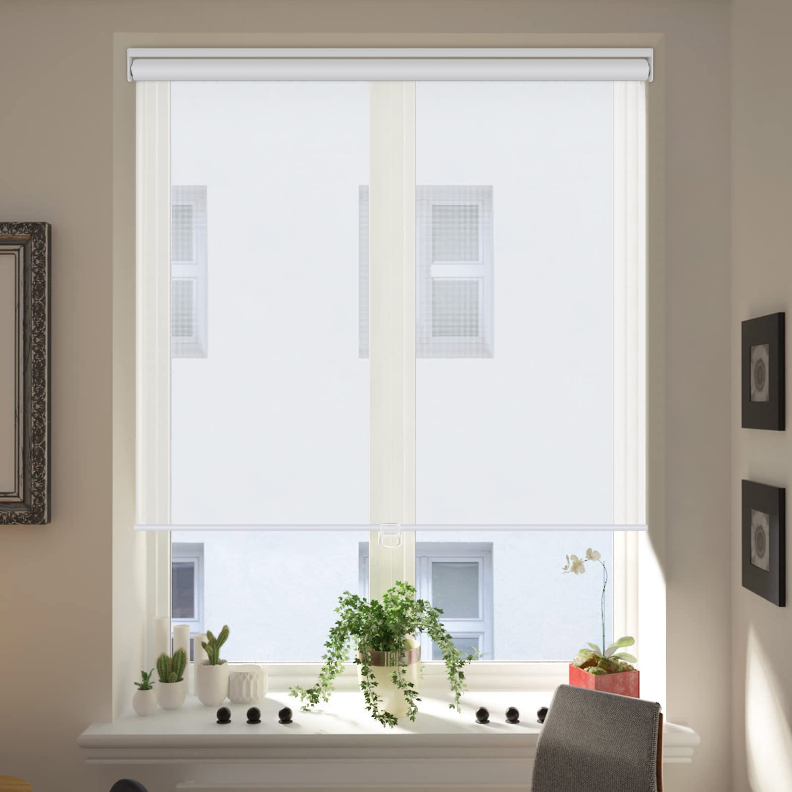 Cordless Solar Shades Window Shades for Home Light Filtering Shades