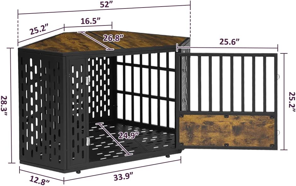 Furniture Dog Crate -  Corner Style