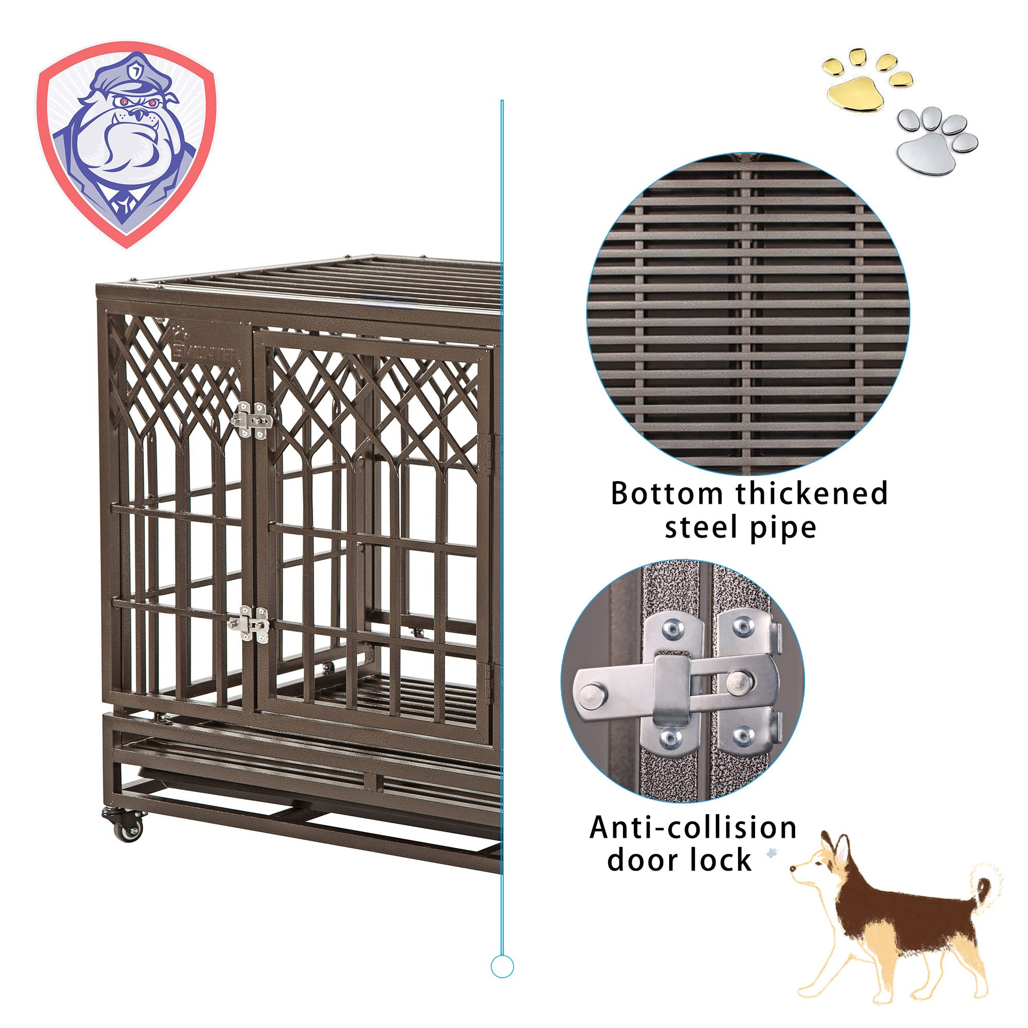 Heavy Duty Dog Cage - Y Shape