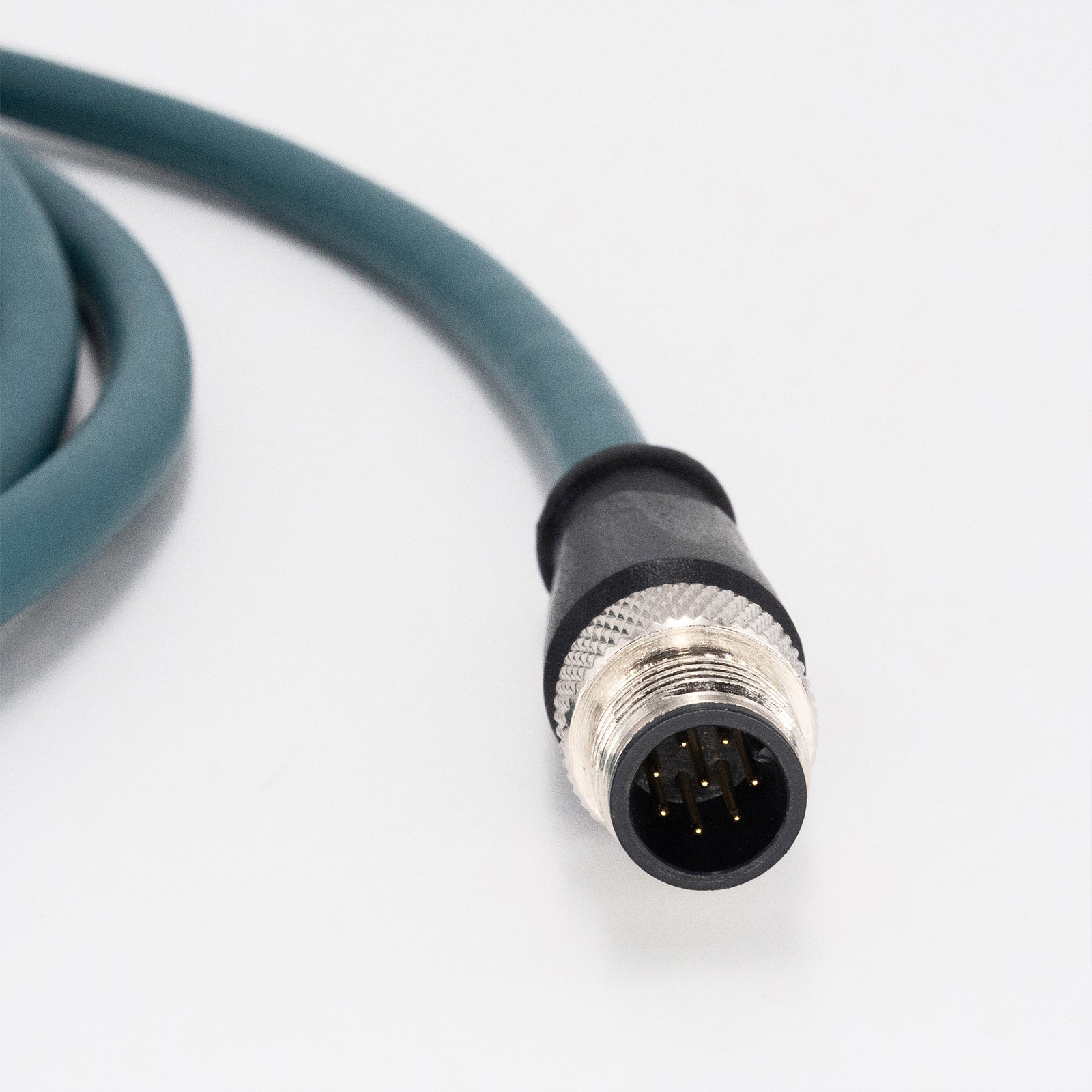 M12 A-Coded 8 Pin Male to RJ45 GigE vision Cat5E High Flex Ethernet Cable | For Machine Vision-OKLAB