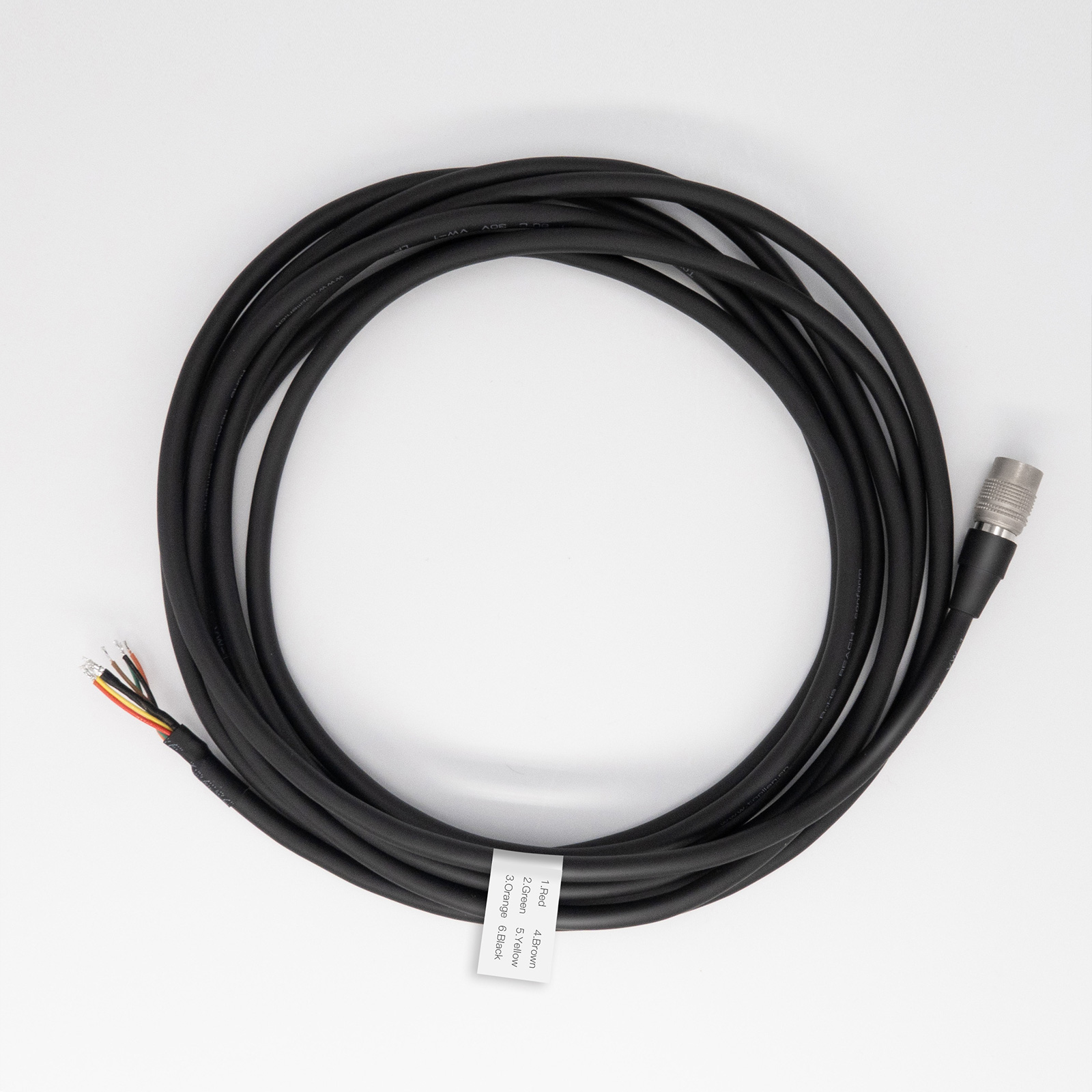 Hirose 6 Pin Female to Open I/O Power High Flex Cable | For Machine Vision-OKLAB