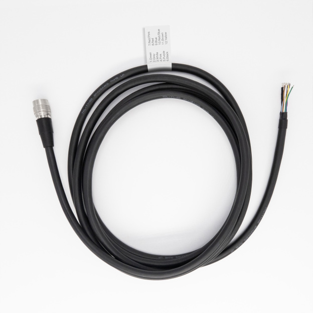 Hirose 12 Pin Female to Open I/O Power High Flex Cable | For Machine Vision-OKLAB