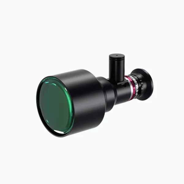 0.37X, 1.85″ M58-Mount Telecentric Lenses with Coaxial Illumination Port, Iris Adjustable, BFL Adjustable | DTCA185 COOLENS®