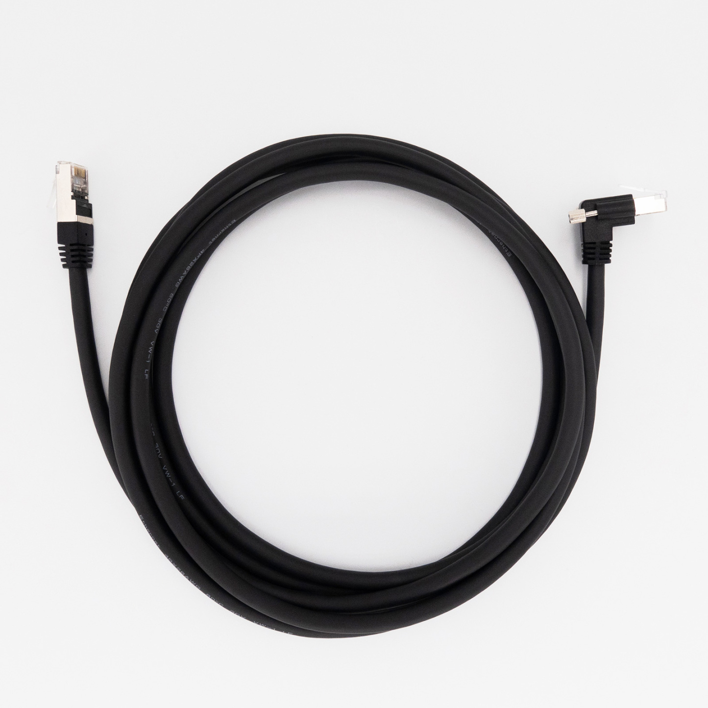 GigE vision Cat5E High Flex Ethernet Down Angle Horizontal