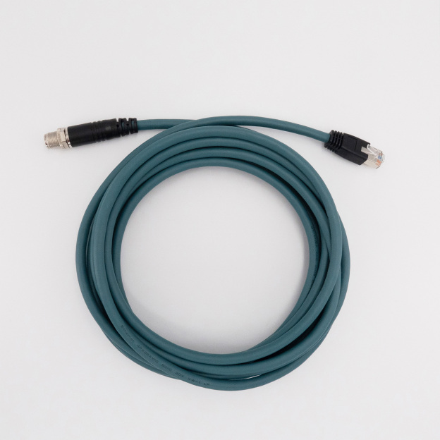 M12 X-Coded 8 Pin Male to RJ45 GigE vision Cat5E High Flex Ethernet Cable | For Machine Vision-OKLAB