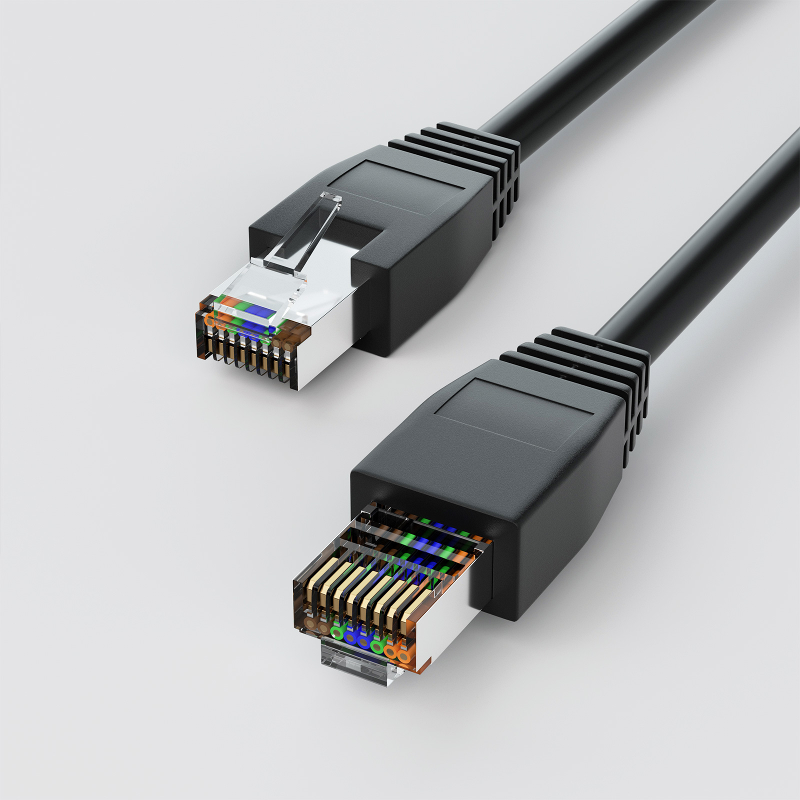GigE vision Cat5E High Flex Ethernet Straight Cable | For Machine Vision-OKLAB