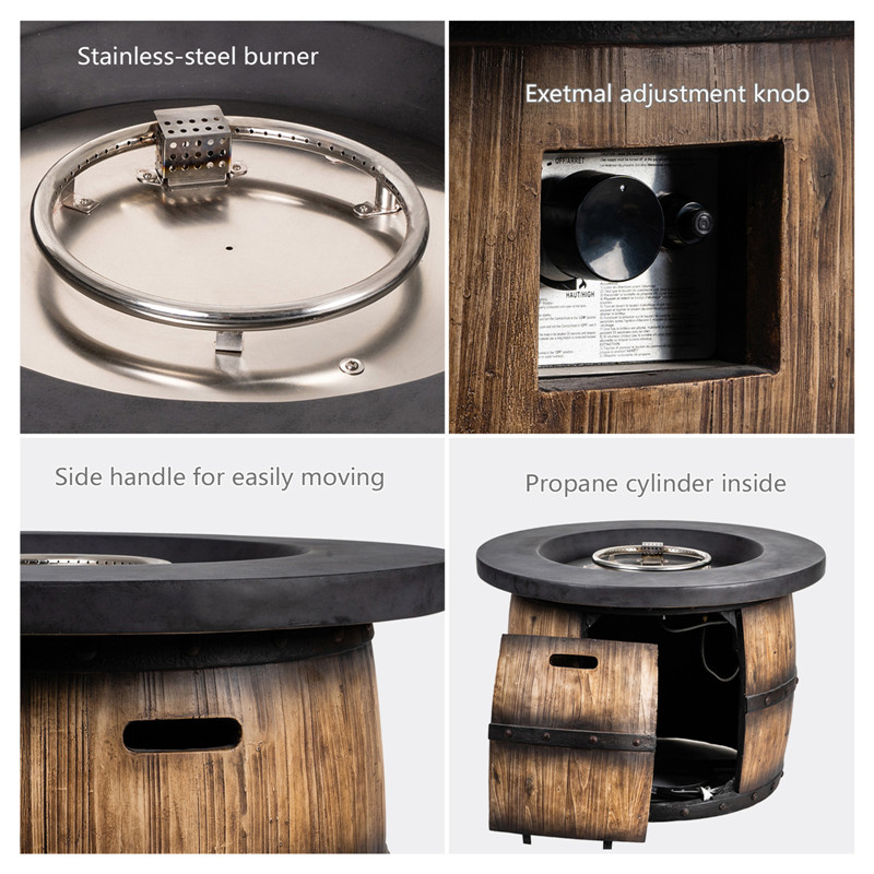 Magnesium Oxide Propane Outdoor Fire Pit Table