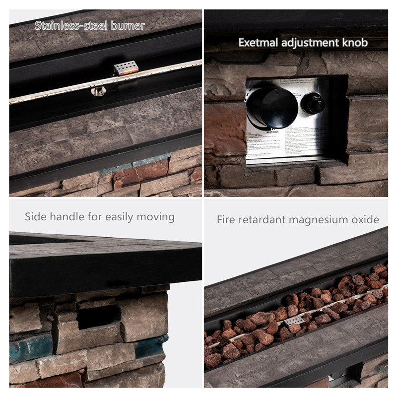 Magnesium Oxide Propane Outdoor Fire Pit Table