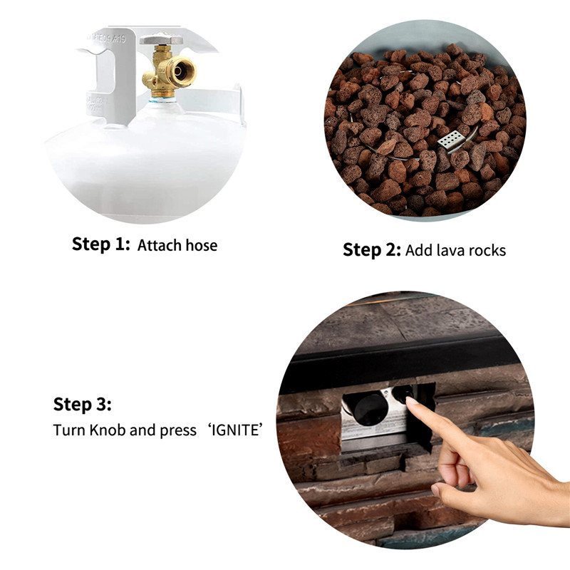 Magnesium Oxide Propane Outdoor Fire Pit Table