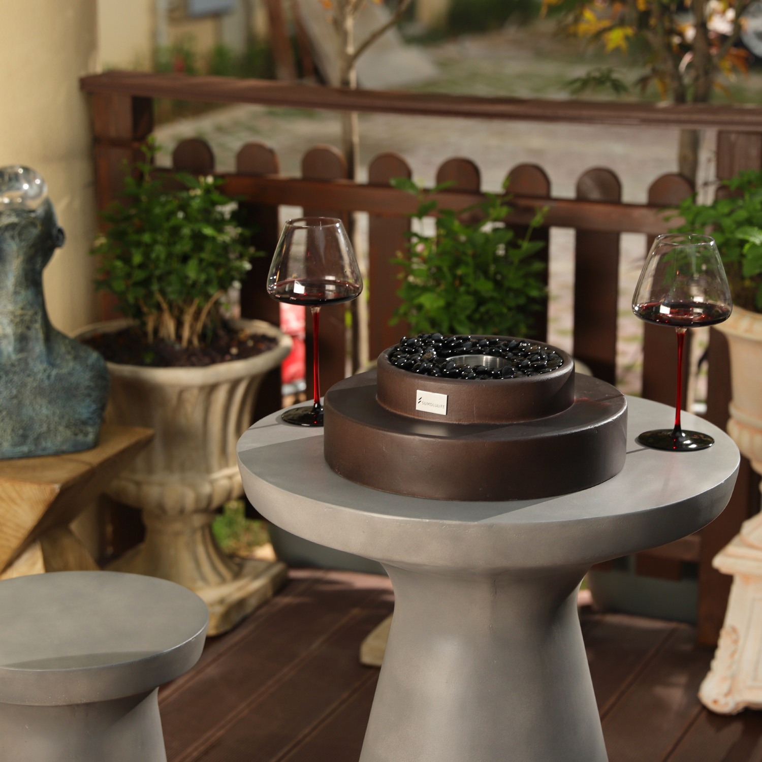 Outdoor Tabletop Fireplace