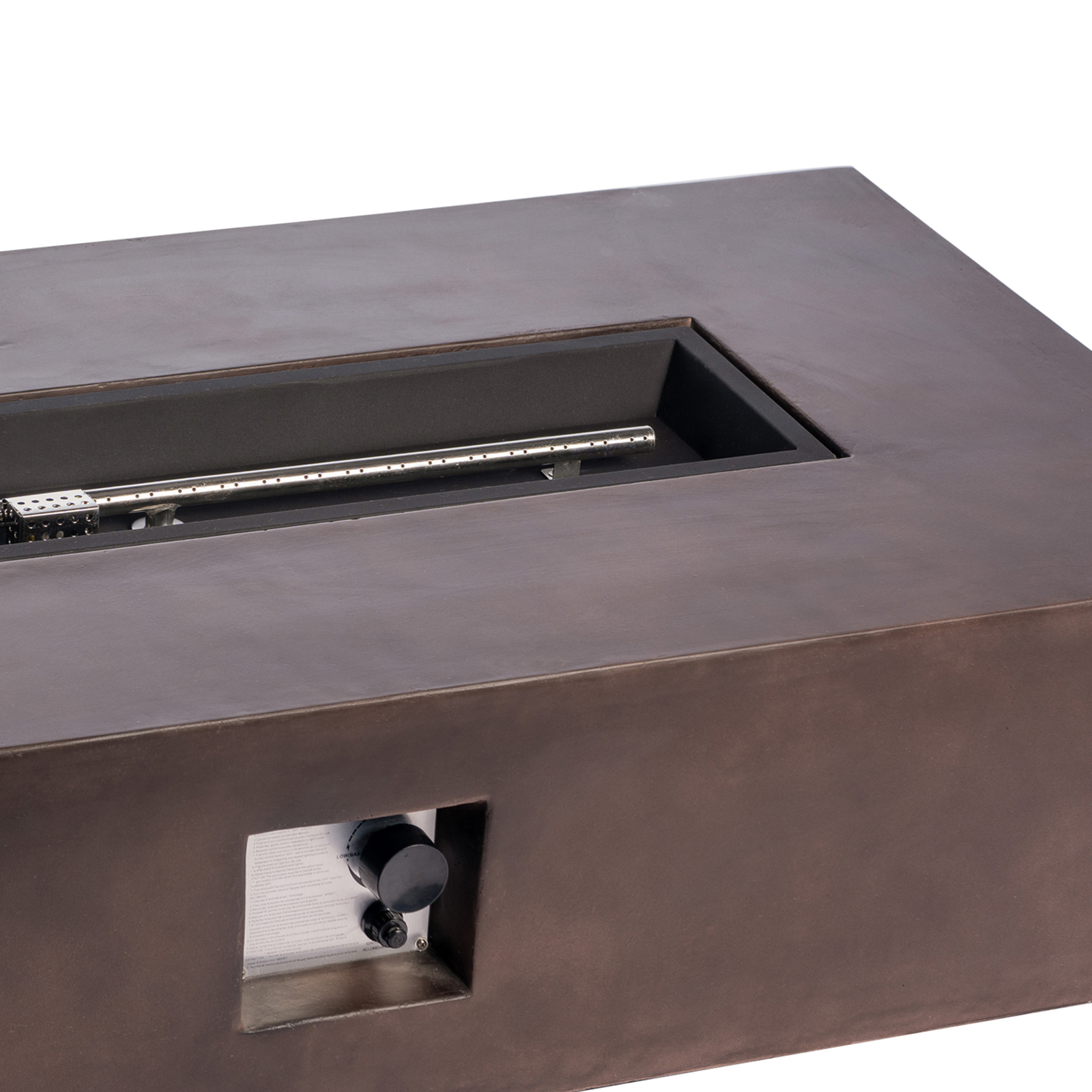 Latitude Concrete Propane Outdoor Fire Pit Table