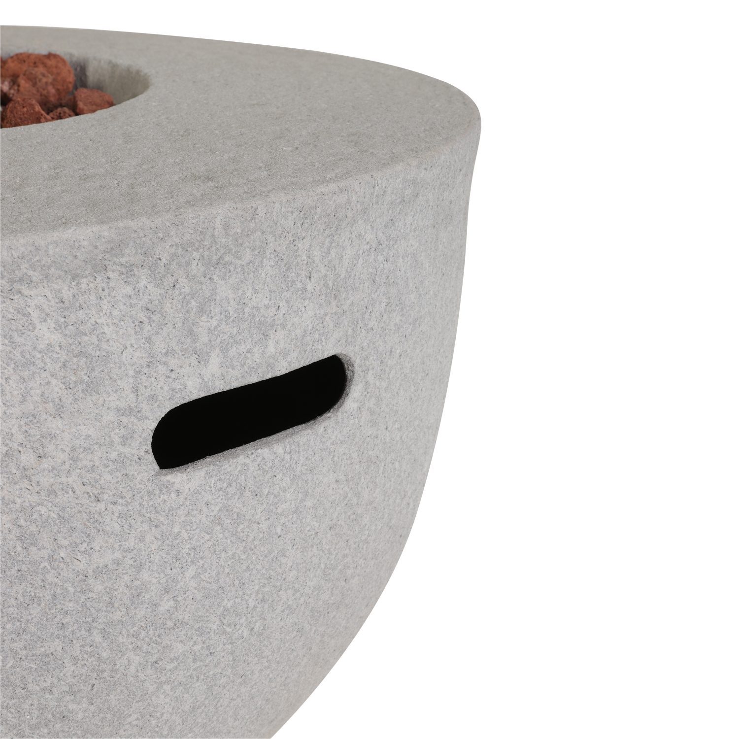 Warm Concrete Outdoor Fire Bowl