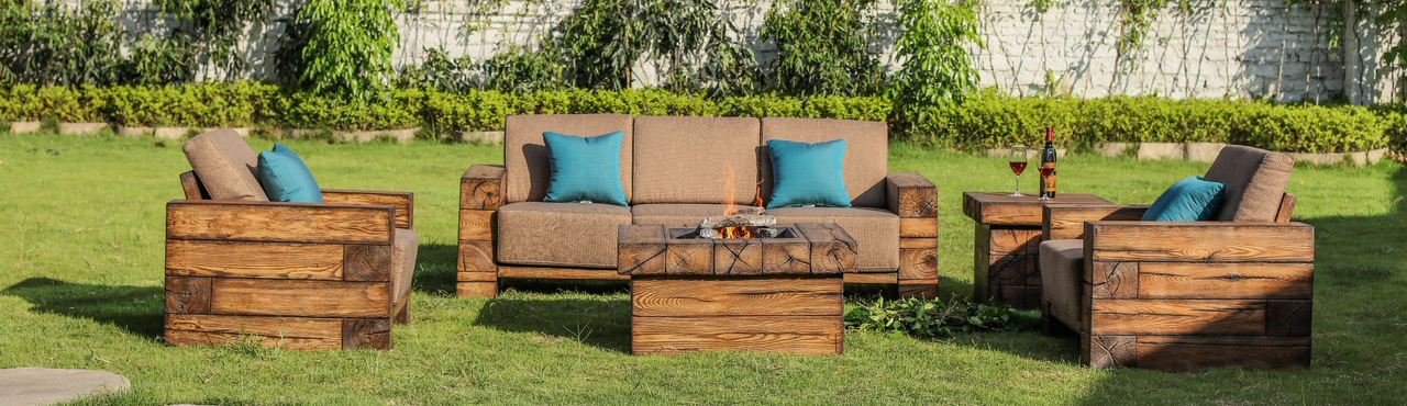 Patio Sofa with Cusions