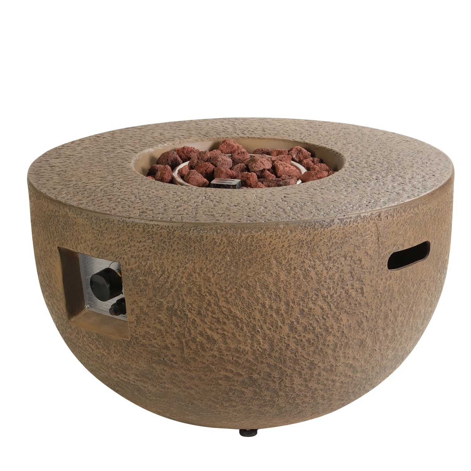 Warm Concrete Outdoor Fire Bowl