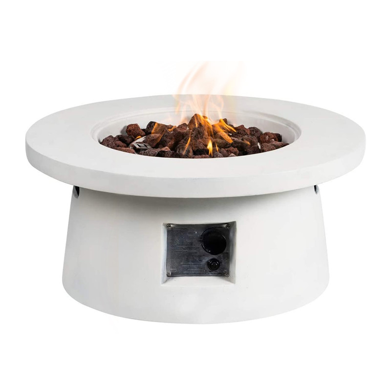 TM19012-W Magnesium Oxide Propane Outdoor Fire Pit 