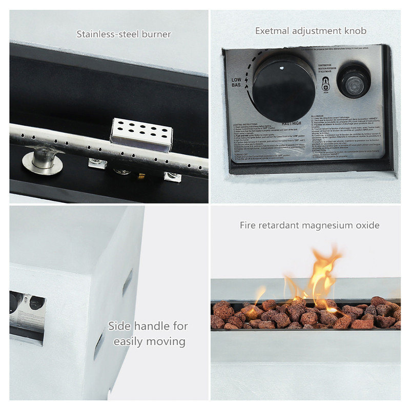 Magnesium Oxide Propane Outdoor Fire Pit 