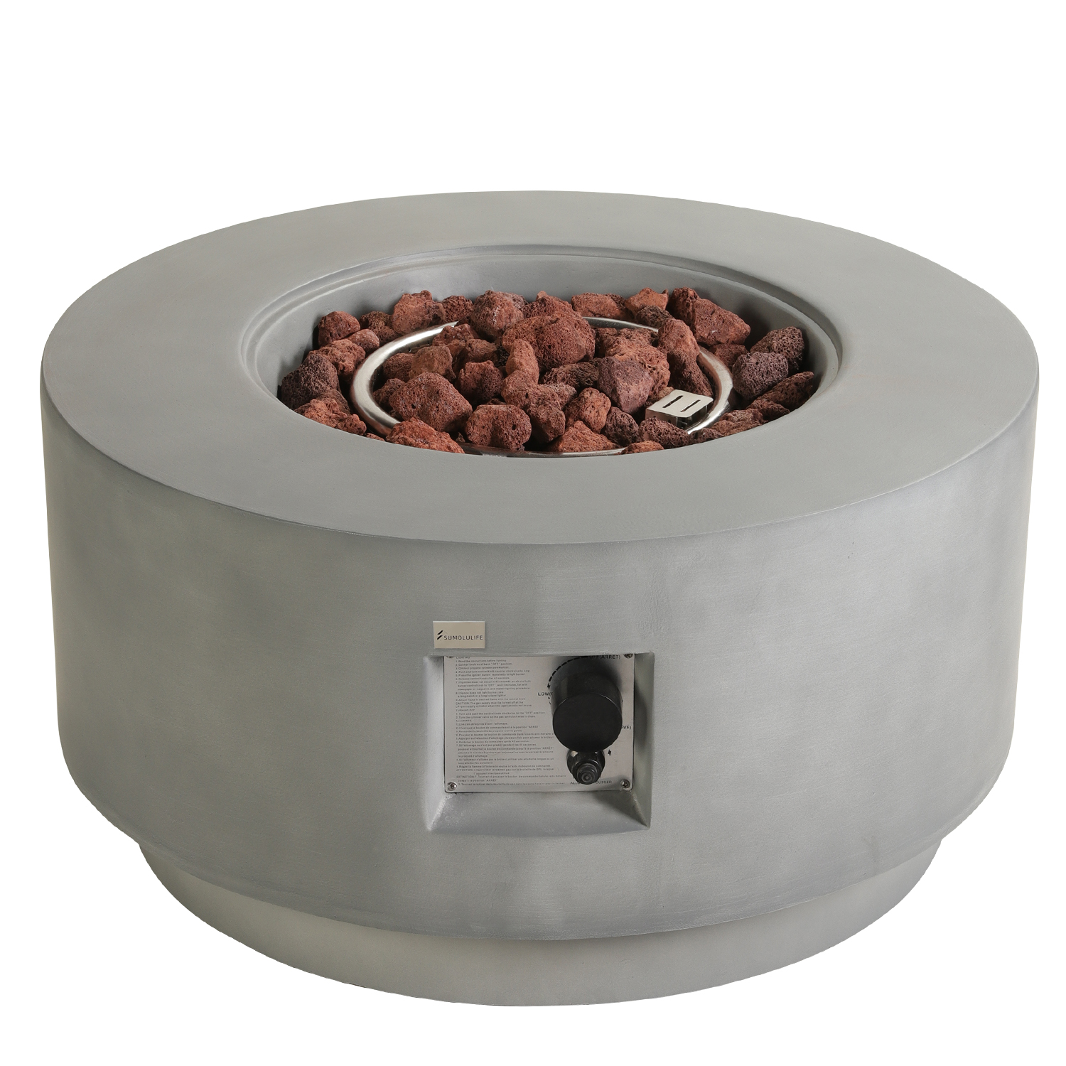 Stone polish Outdoor Fire Bowl