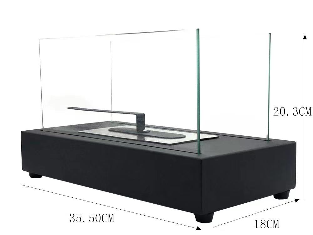 Metal Bio-Ethanol Outdoor Tabletop Fireplace with Flame Guard