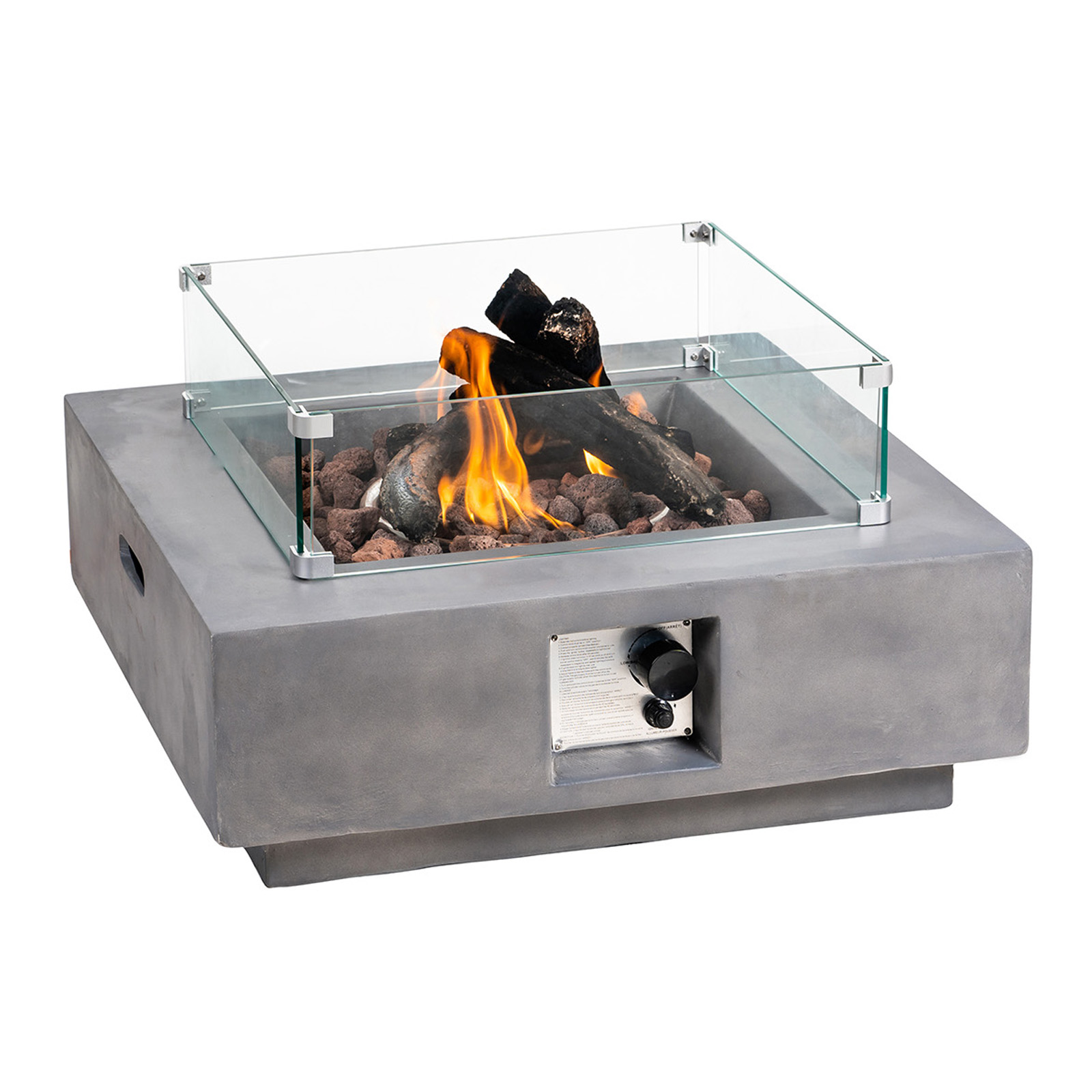 Concrete Propane Outdoor Fire Pit Table
