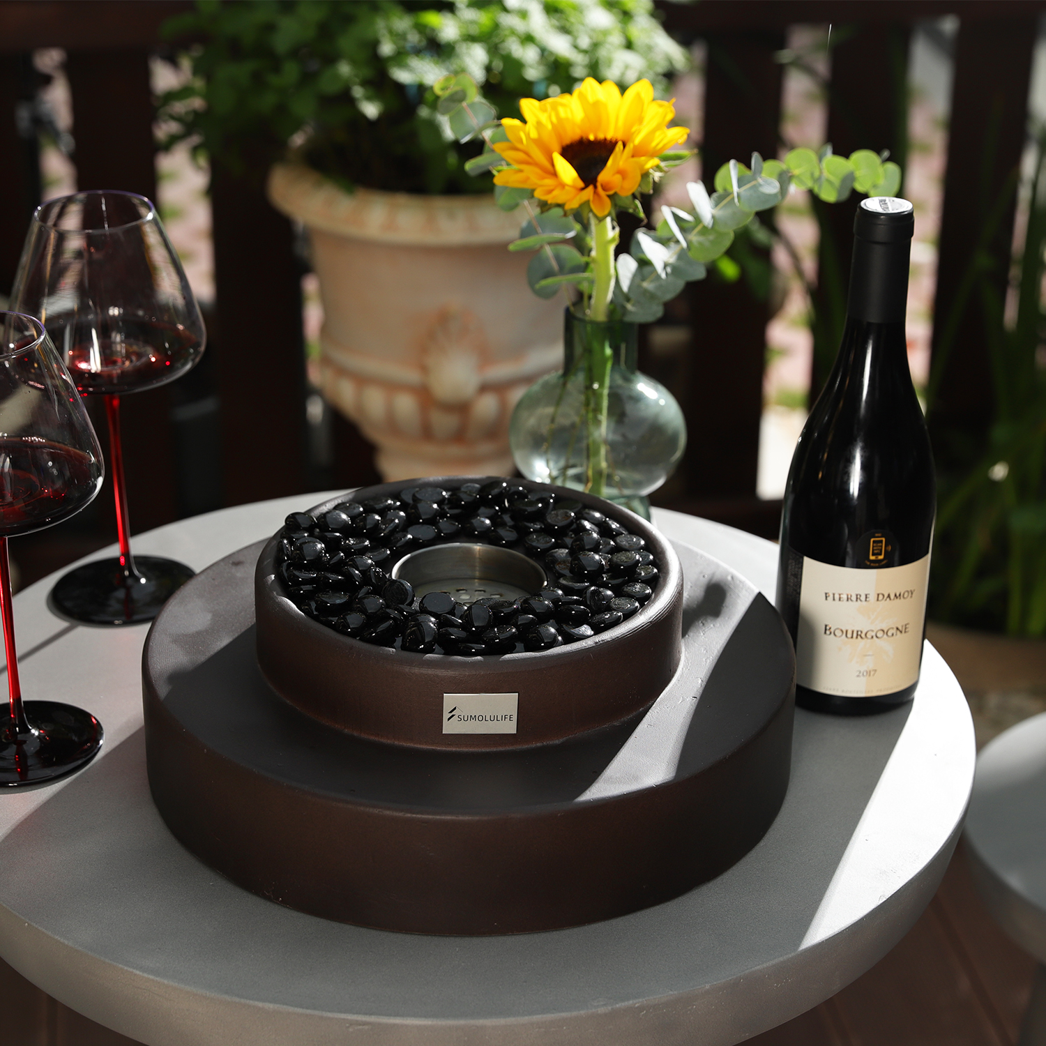 Outdoor Tabletop Fireplace