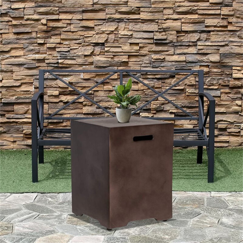 Square Fire Pit Propane Tank Cover