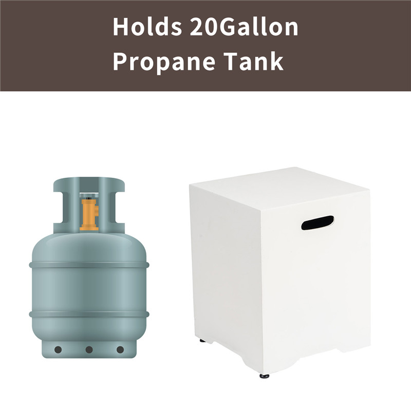 TK13006 Square Fire Pit Propane Tank Cover