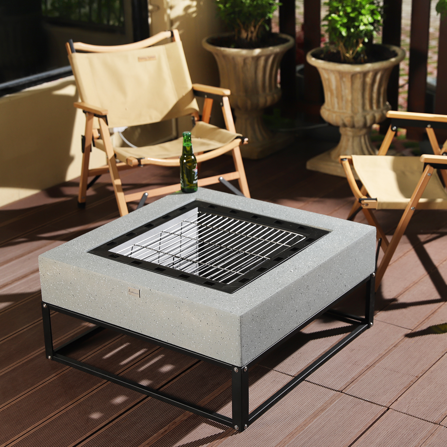 Square Propane Fire Pit