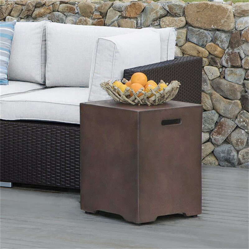 Square Fire Pit Propane Tank Cover