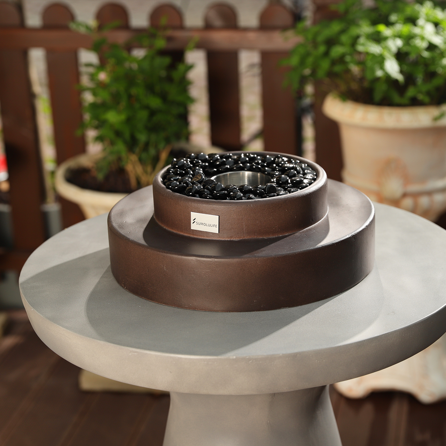 Outdoor Tabletop Fireplace