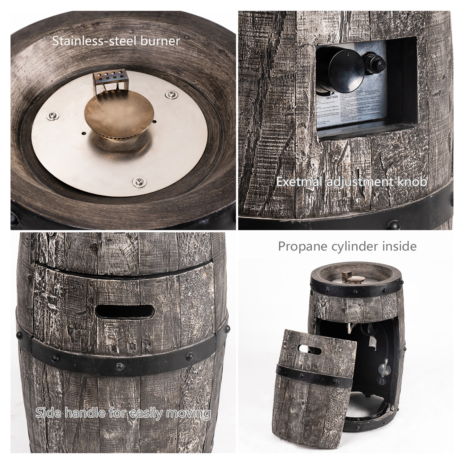 Magnesium Oxide Propane Outdoor Fire Pit Table