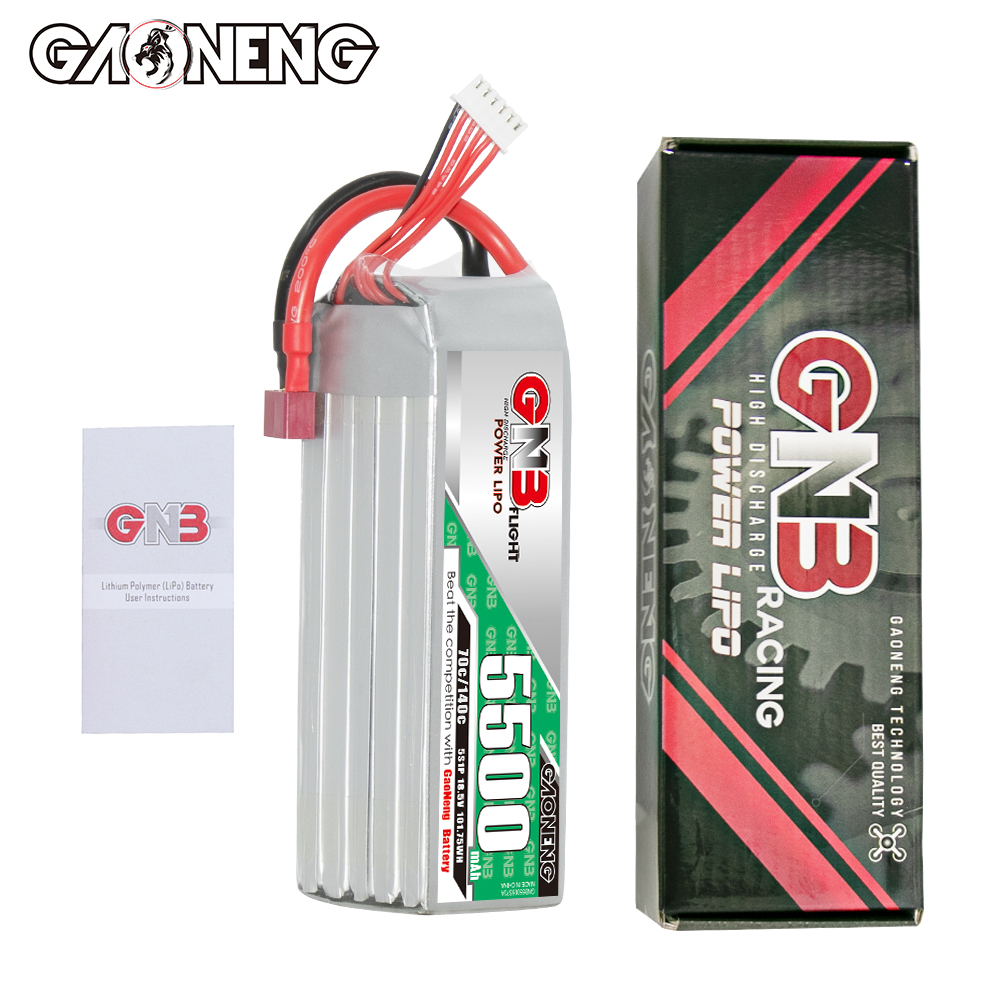GAONENG GNB 5S 18.5V 5500mAh 70C T-PLUG RC LiPo Battery