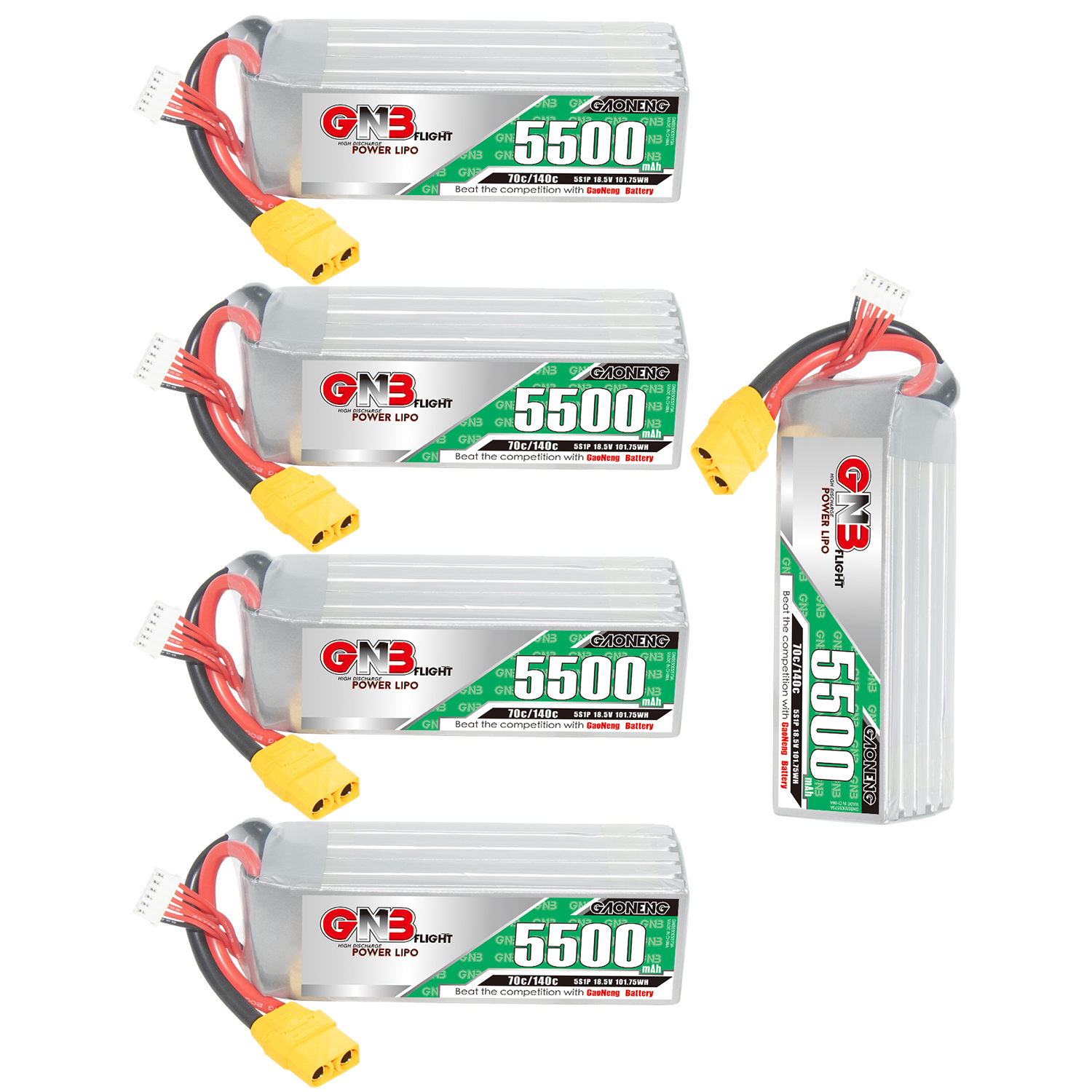 GAONENG GNB 5S 18.5V 5500mAh 70C XT90 LiPo Battery