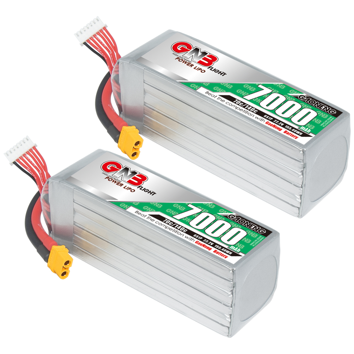 GAONENG GNB 6S 22.2V 7000mAh 70C LiPo Battery XT60