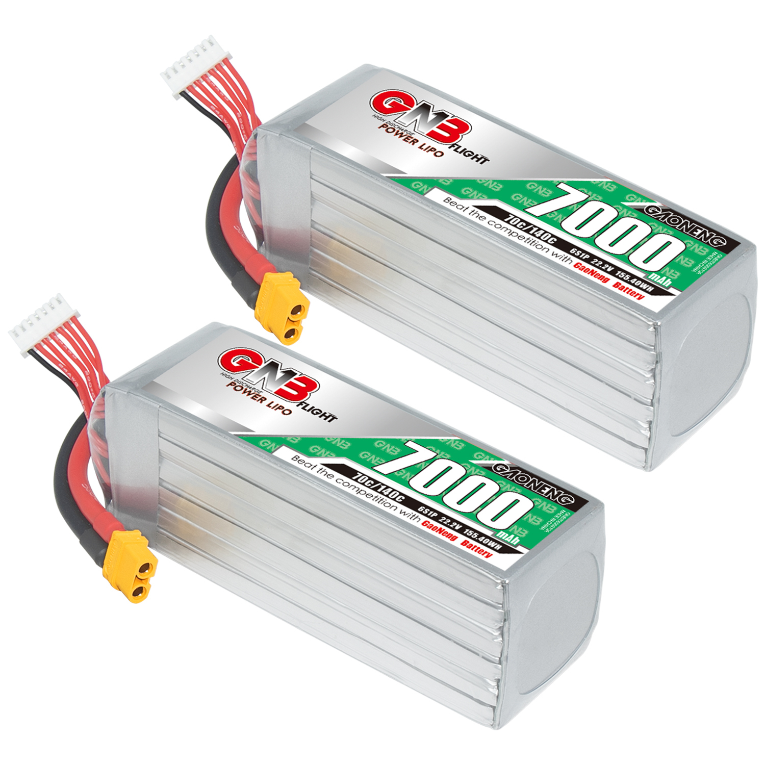 GAONENG GNB 6S 22.2V 7000mAh 70C LiPo Battery XT60