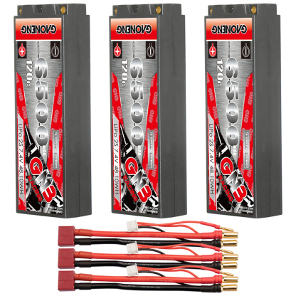 GAONENG GNB 2S 7.4V 6500mAh 120C 5mm Bullet Hard Case LiPo Battery