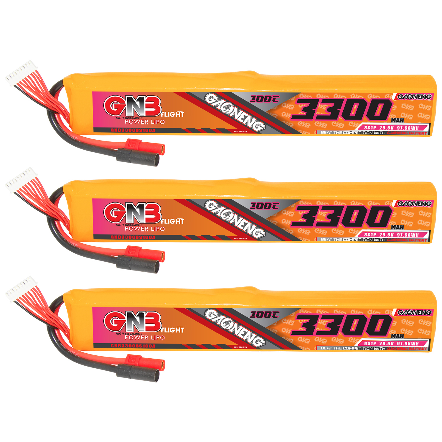 GAONENG GNB 8S 29.6V 3300mAh 100C LiPo Battery XT150