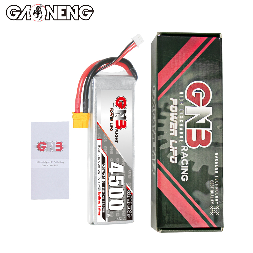 GAONENG GNB 2S 7.4V 4500mAh 120C LiPo Battery XT60