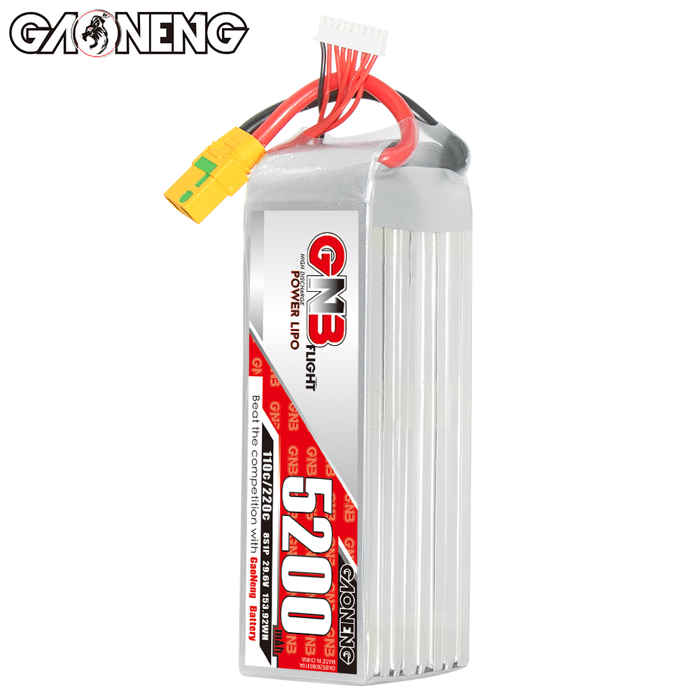 GAONENG GNB 8S 29.6V 5200mAh 110C LiPo Battery XT90S Anti Spark