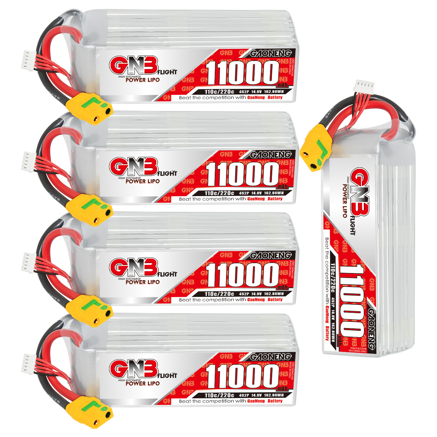 GAONENG GNB 4S 14.8V 11000mAh 11AH 110C RC LiPo Battery XT90S Anti Spark