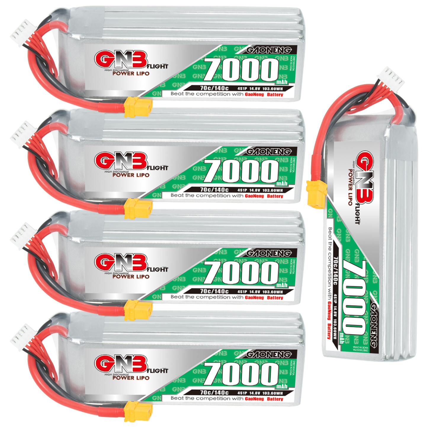 GAONENG GNB 4S 14.8V 7000mAh 70C LiPo Battery XT60