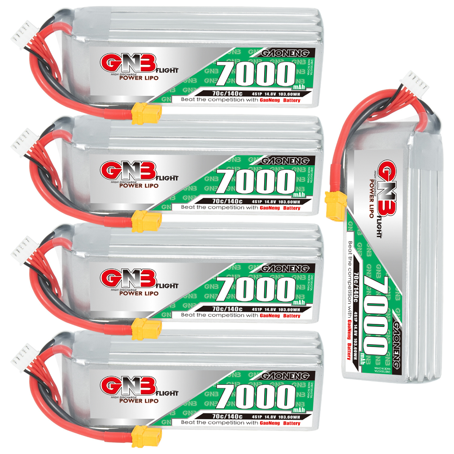 GAONENG GNB 4S 14.8V 7000mAh 70C LiPo Battery XT60