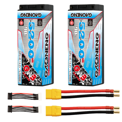 GAONENG GNB 4S 14.8V 5200mAh 90C 5mm Bullet Hard Case LiPo Battery
