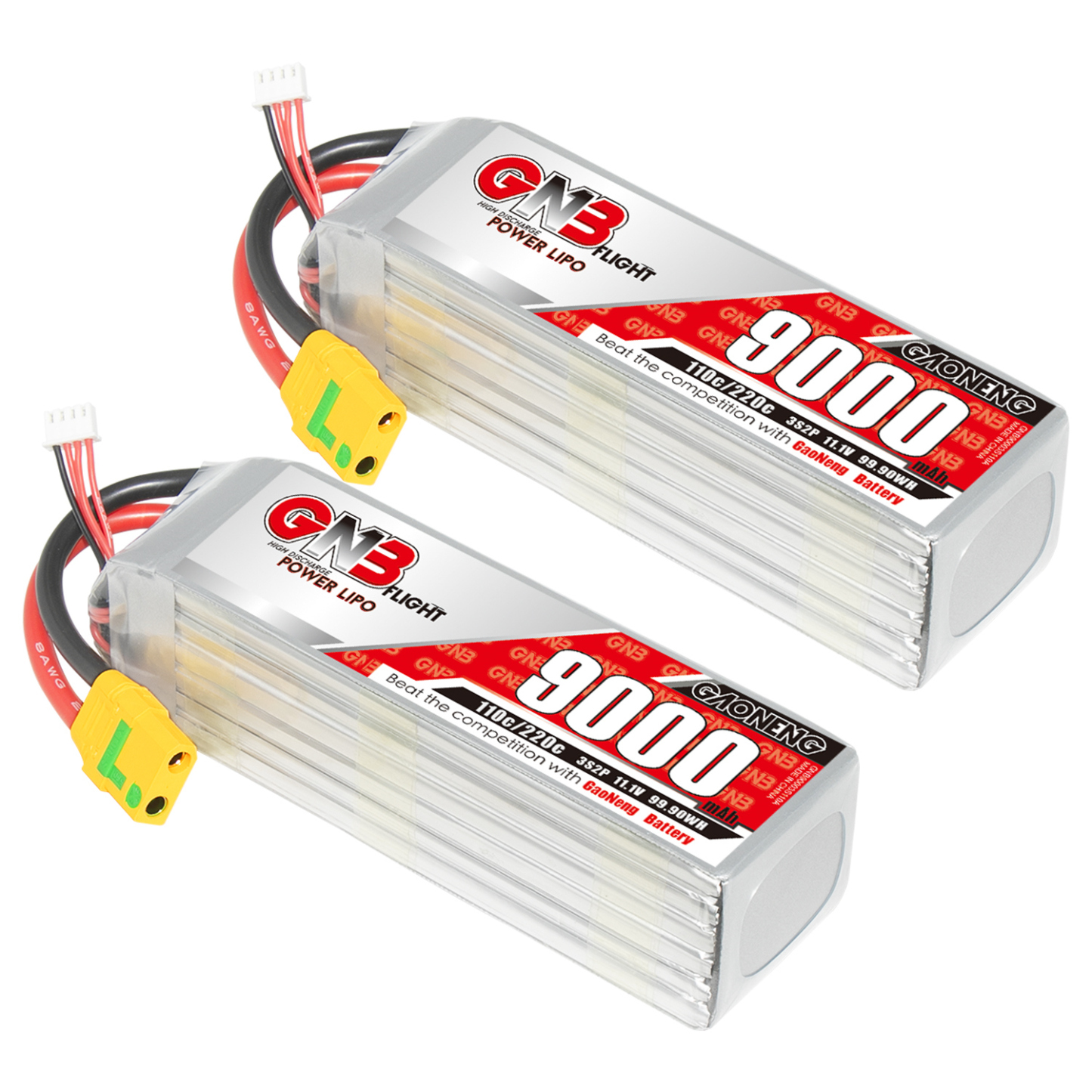 GAONENG GNB 3S 11.1V 9000mAh 110C RC LiPo Battery XT90S Anti Spark