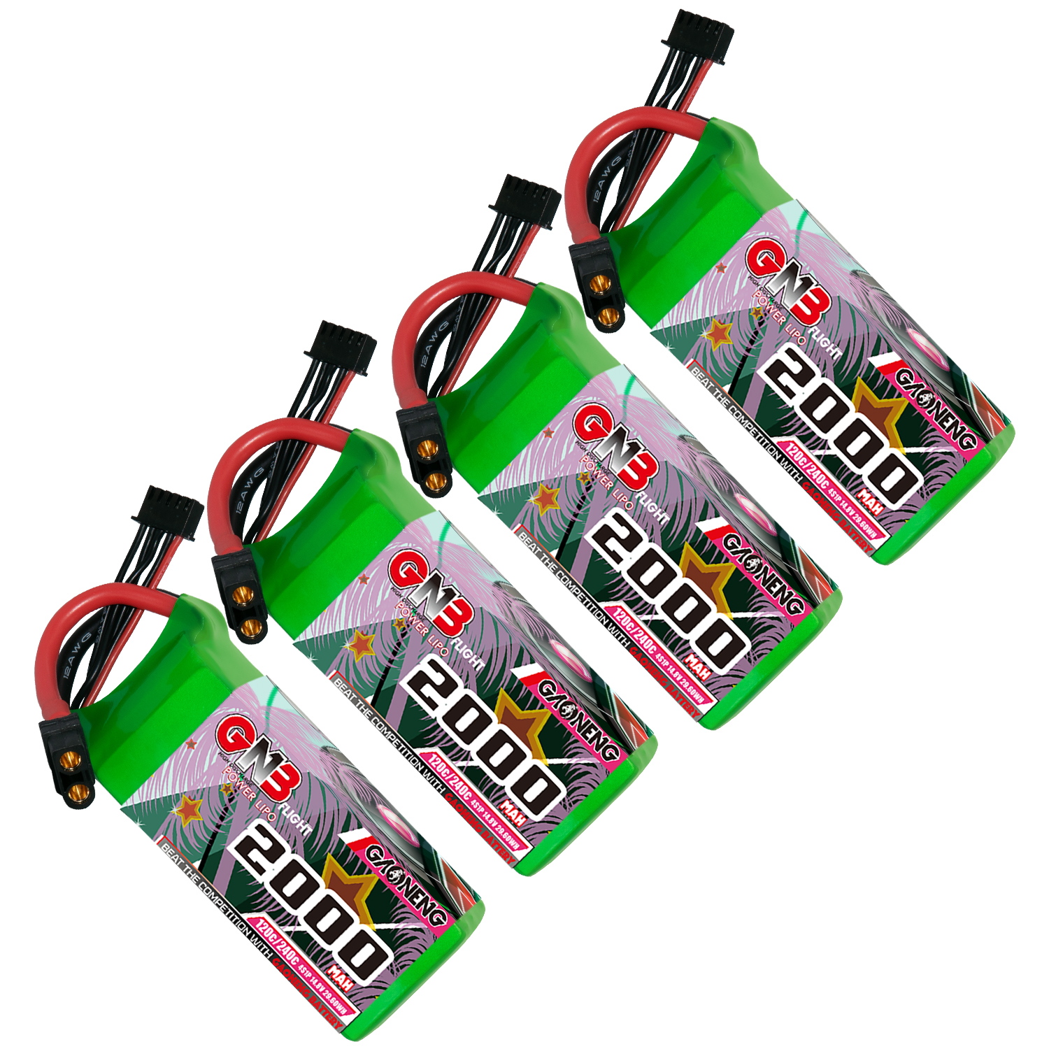 GAONENG GNB 4S 14.8V 2000mAh 120C XT60 LiPo Battery