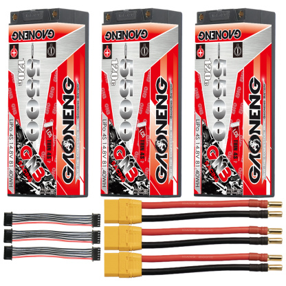 GAONENG GNB 4S 14.8V 5500mAh 120C 5mm Bullet Thin 4S LCG Hard Case LiPo Battery